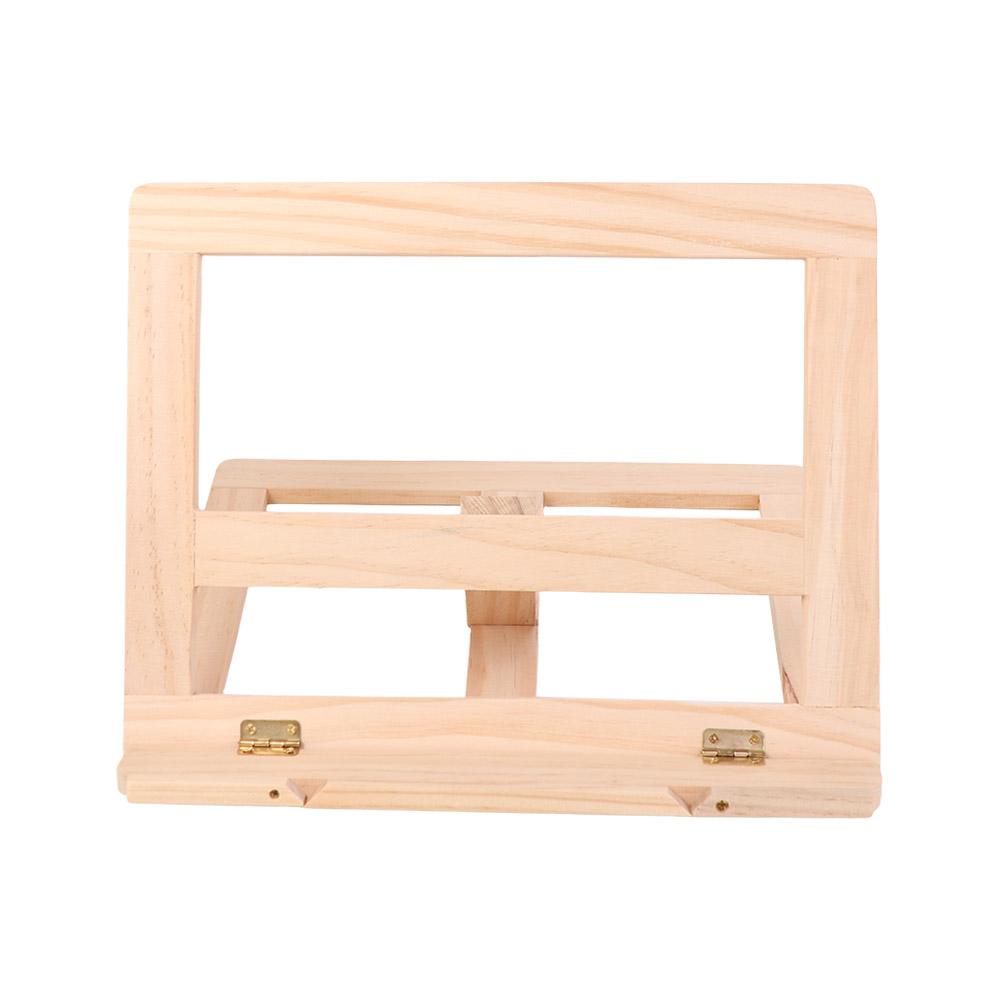 Sturdy Wood Bookends Stand Adjustable Reading Stand Bookrest Recipe Cookbook Holder  School Office