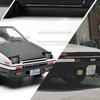 Initial D 1:32 Sound- und Lichtsimulationsautomodell AE86 Legierungsautomodell Return Force Spielzeug