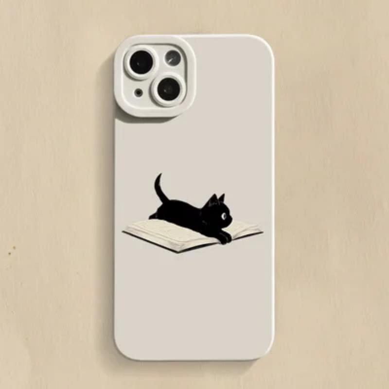 Mischievous Cat Silicone Phone Case For Samsung Galaxy S23 S22 Ultra S21 Plus S20 FE Note 20 A13 A23 A33 A53 A32 A52 A72 Cover
