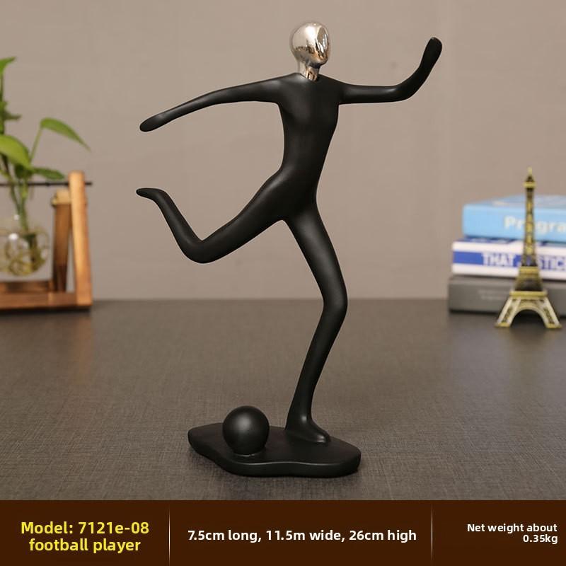 Modern Minimalist Resin Sports Figurine For Home Office Decor And Gift For Adults