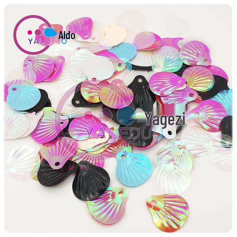 Yale Dobe Fish Scale Fan-Shaped Sequins 22x24mm for DIY Ethnic Costume Sewing
