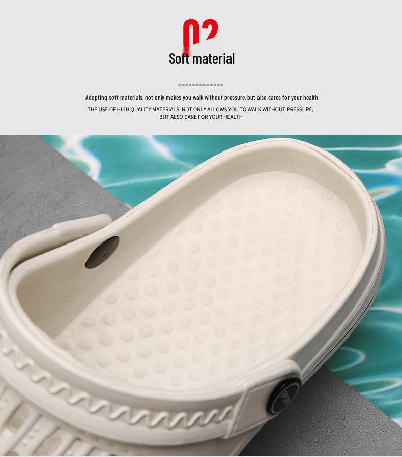 Herren Trendige EVA Sommersandalen: Step-On-Comfort Hausschuhe für drinnen und draußen