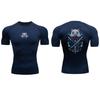 Summer Men's Compression Sports T-Shirt Fitness Top High Quality Fashion Casual Street Clothing Harajuku Sweat Absorbing Tight Ultra-Light Tees