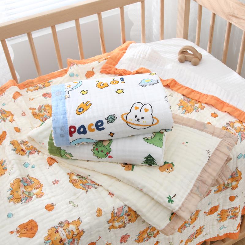 Soft Cartoon Baby Bath Towel: Pure Cotton, Skin-Friendly, All-Season, Universal Fit