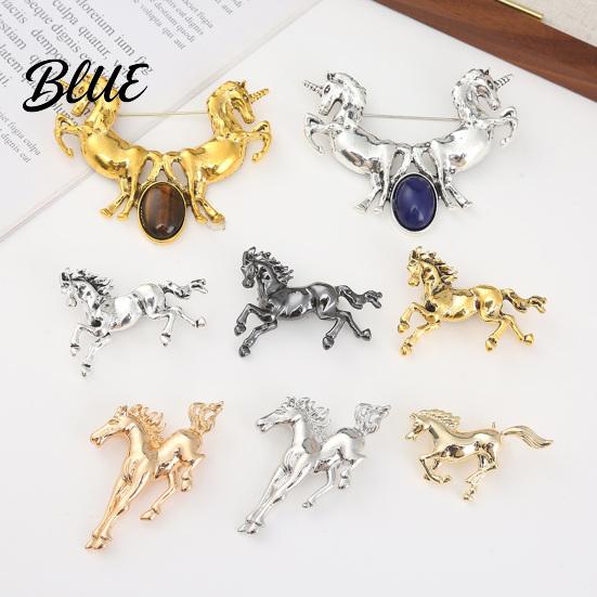 Horse Pin Brooch Exuding Elegance Power Bold Sophisticated Design Retro
