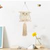 Moon Woven Owl Tapestry Pendant Wall Hanging Decoration Handmade Art Wedding Party Ornament
