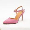Women's Fashion Genuine Suede Pink Women's Heeled Shoes