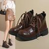 High-top Casual Thick-soled Heightened High-end Tooling Locomotive Tide Boots 2025 Popular Women's British Martin Boots