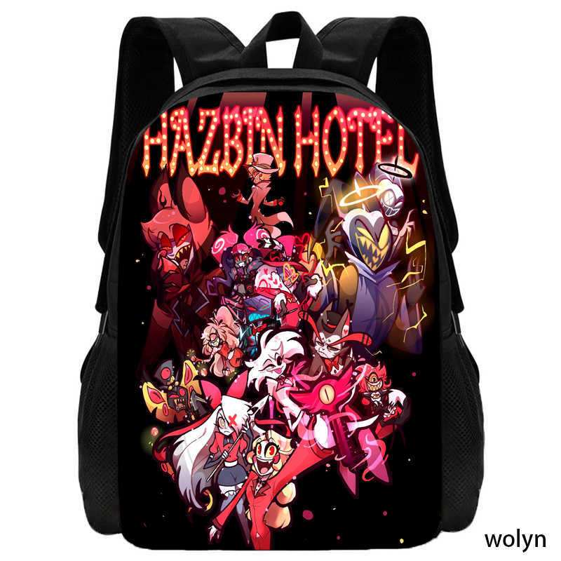 Hell Inn Hazbin Hotel Student School Bag High Value Leisure Oxford Ridge Relief Backpack