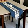 Chinesischer Stil Tischläufer Luxus Baumwolle Leinen Jacquard Tischläufer Dekorativer Bettläufer Klassische Tischfahne Wohnzimmer Hotel