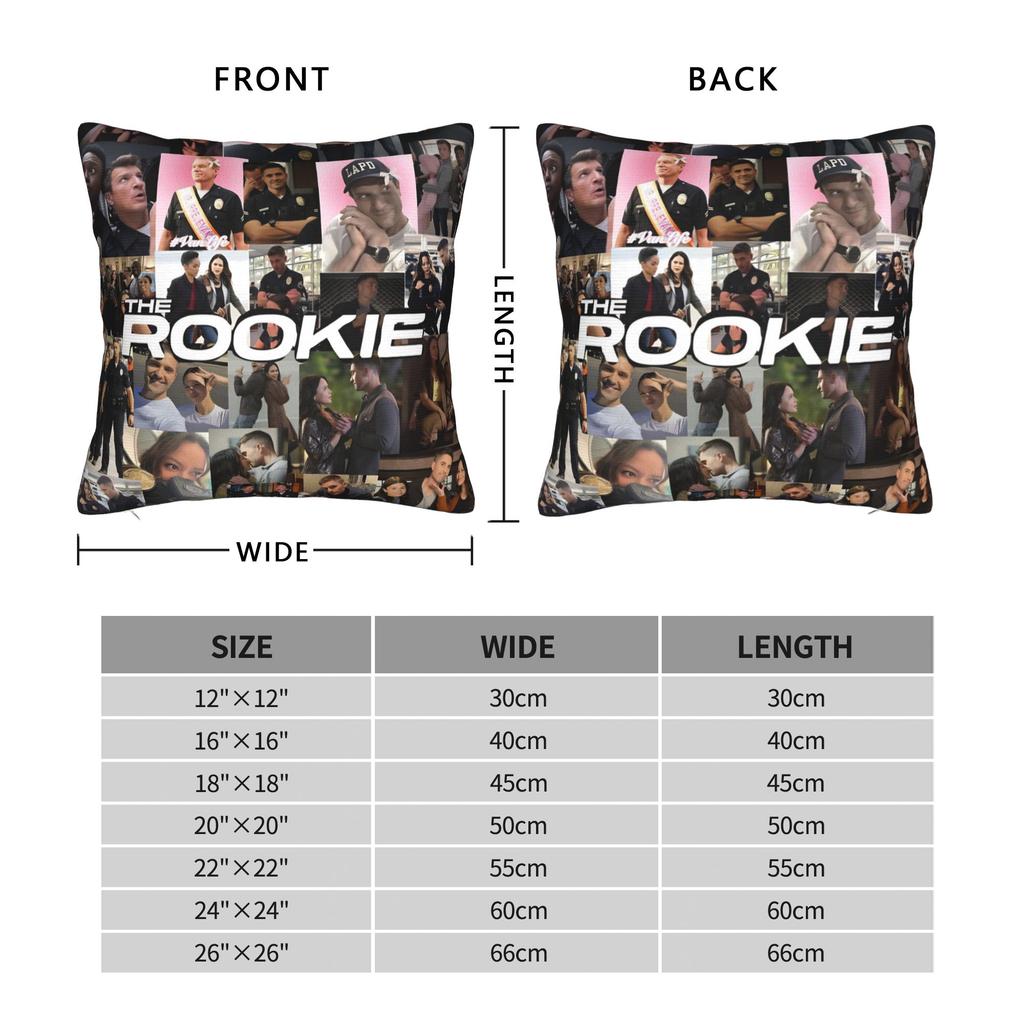 Federe decorative Accessori serie TV The Rookie Custodia Cuscino da divano Copricuscino Quadrato Multi-taglia