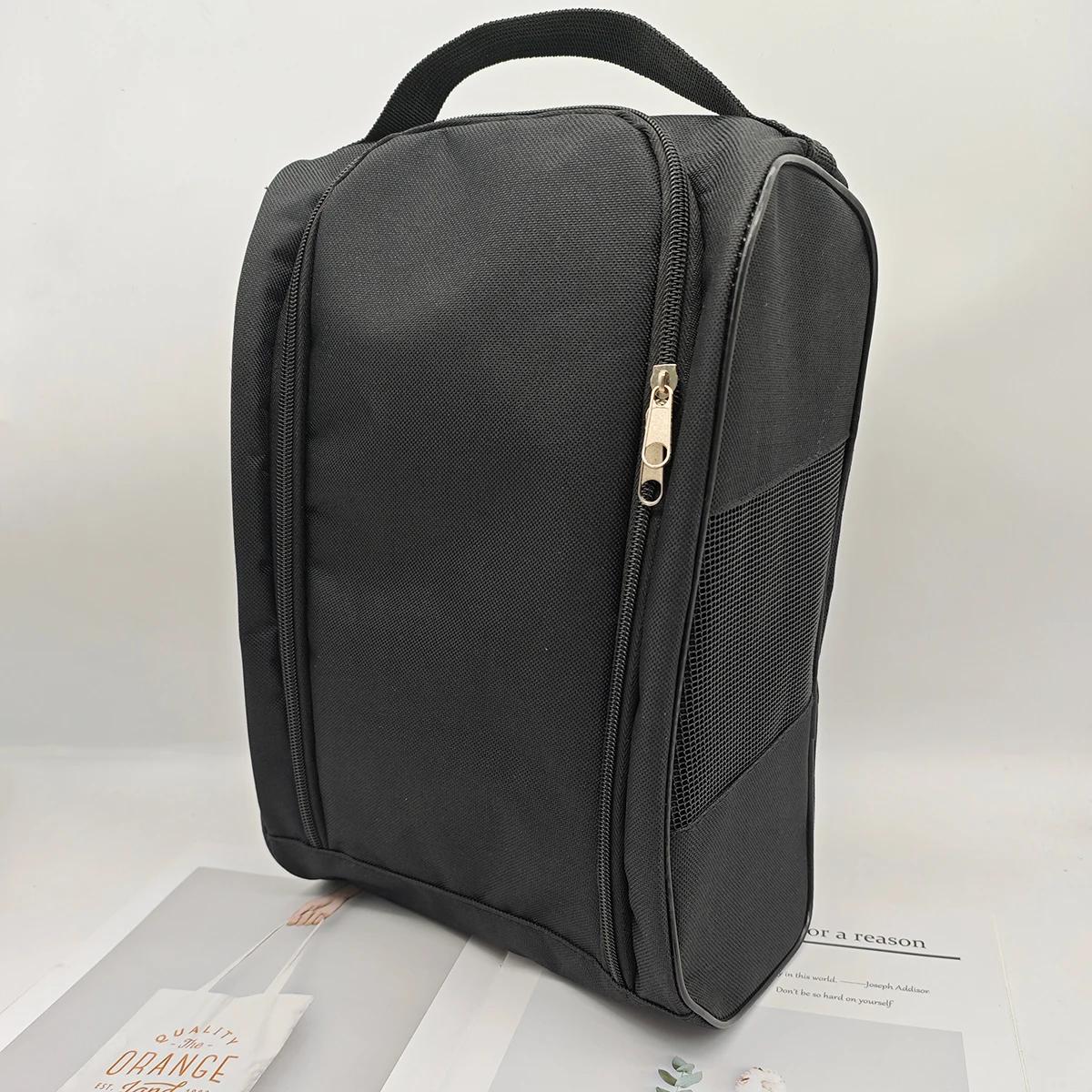 

Portable Oxford Cloth Golf Shoe Storage Bag Lightweight Breathable Dustproof Handbag for Football Tennis Shoes Carrier Bag чёрный