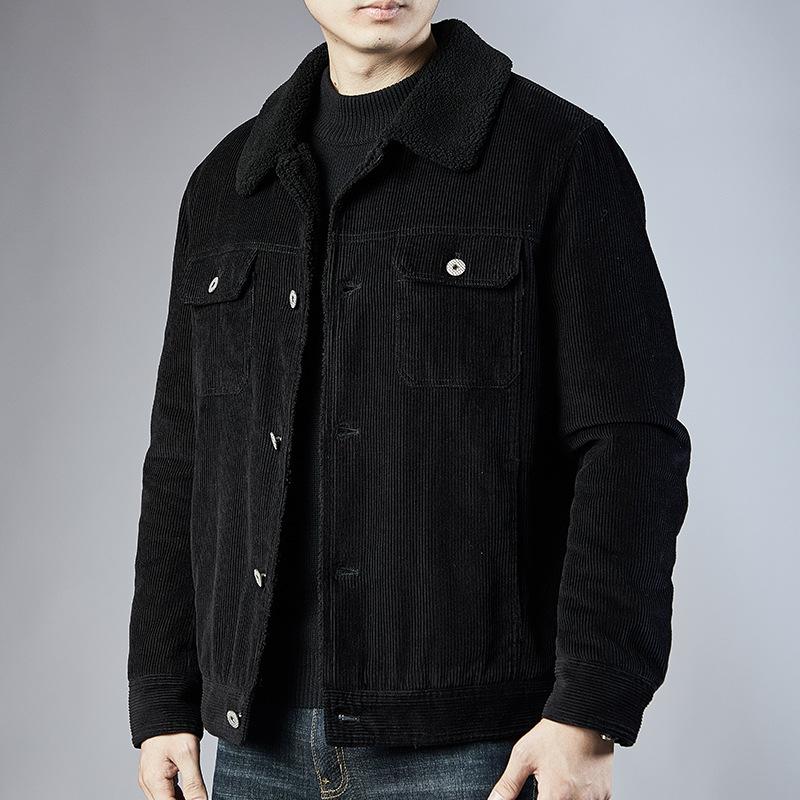Men's Winter New Cotton-padded Clothes Men's Youth Casual Corduroy Cotton-padded Clothes Loose Jacket Cotton-padded Jacket