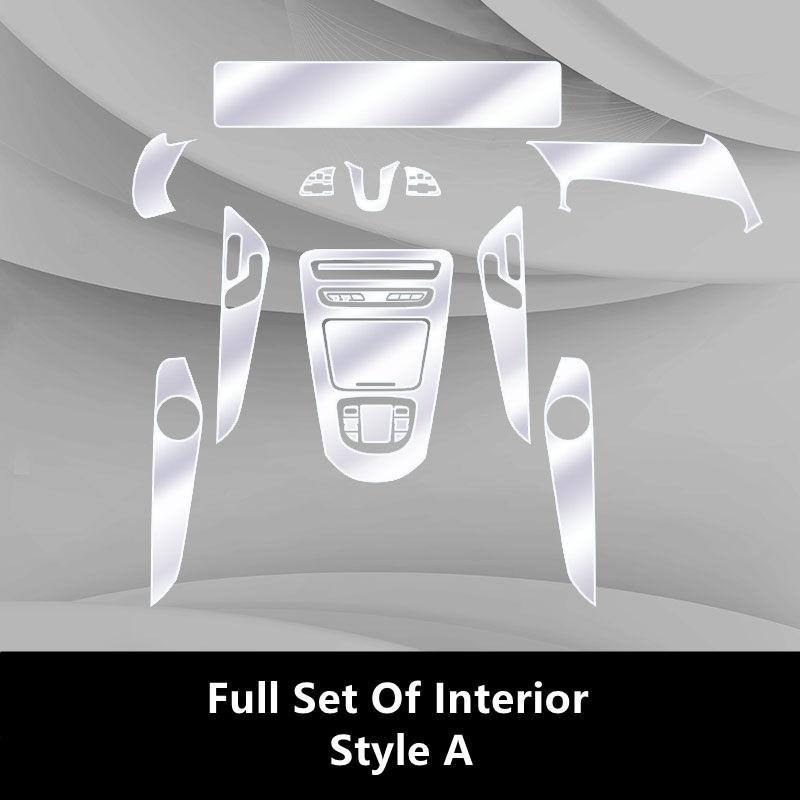 For Mercedes-Benz EQC 20-21 N293 Car Interior Center Console Transparent TPU Protective Film Anti-scratch Repair Film