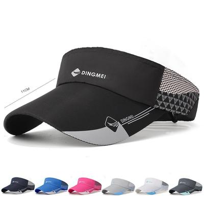 Summer Long-Brim Sunscreen Quick-Drying Hat for Unisex Outdoor Street Sports Running Empty Top Hat
