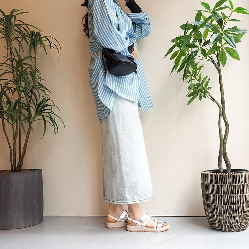 Footbed Strap Sandals Ashinaga Japanese Shoe [Uncle Ashinaga] (AS_2410161)/Uncle Ashinaga/Uncle (White, Size, Adult, Alphabet, LL)