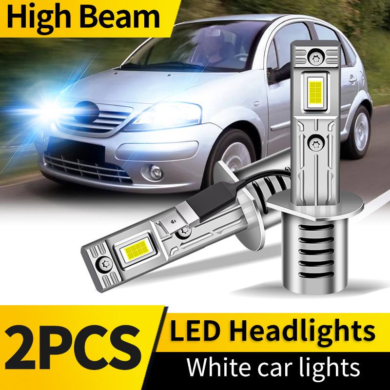 

2PCS For Citroen C3 MK1 2002 2003 2004-2010 H7 Auto LED Headlight Lamp Bulbs H1 High Low Beam Driving Light for Cars 20000LM