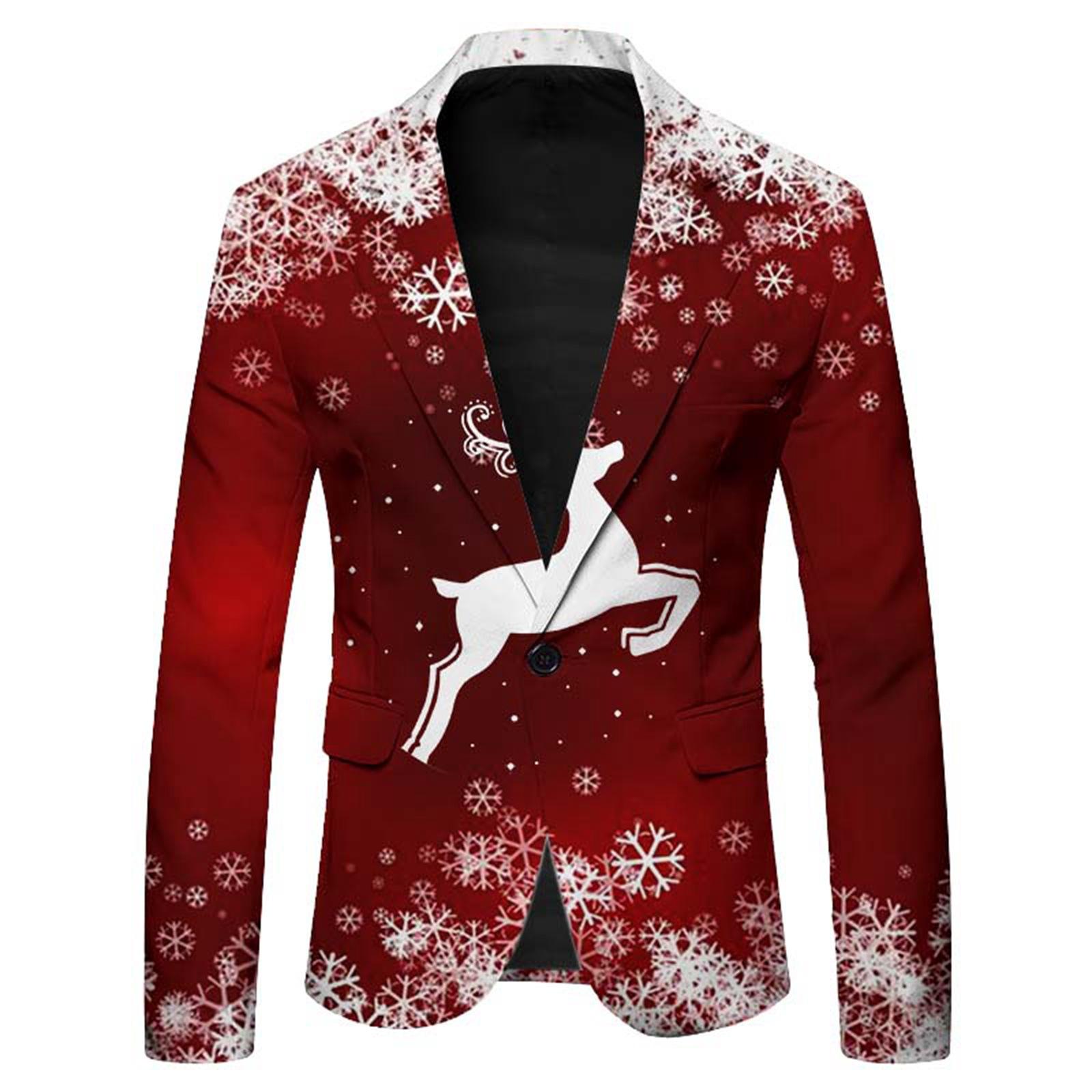 Мужской Новый Рождественский Костюм Повседневный Праздничный Костюм Горячая Распродажа S