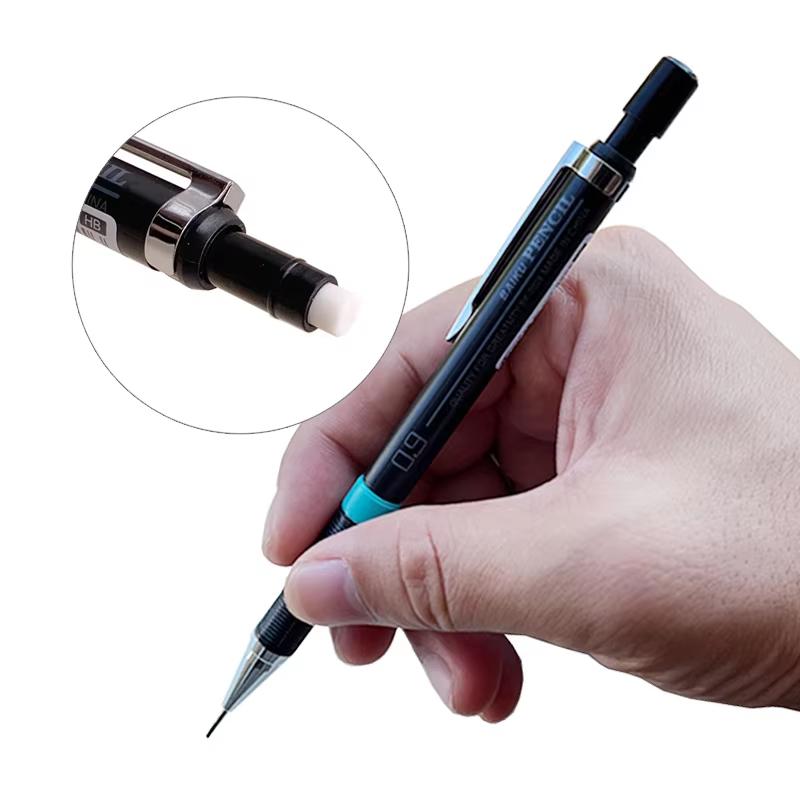 Mechanical Pencil with Refill Set 0.3/0.5/0.7/0.9mm Automatic Pencil Replaceable Leads Office School Writing Stationery Supply