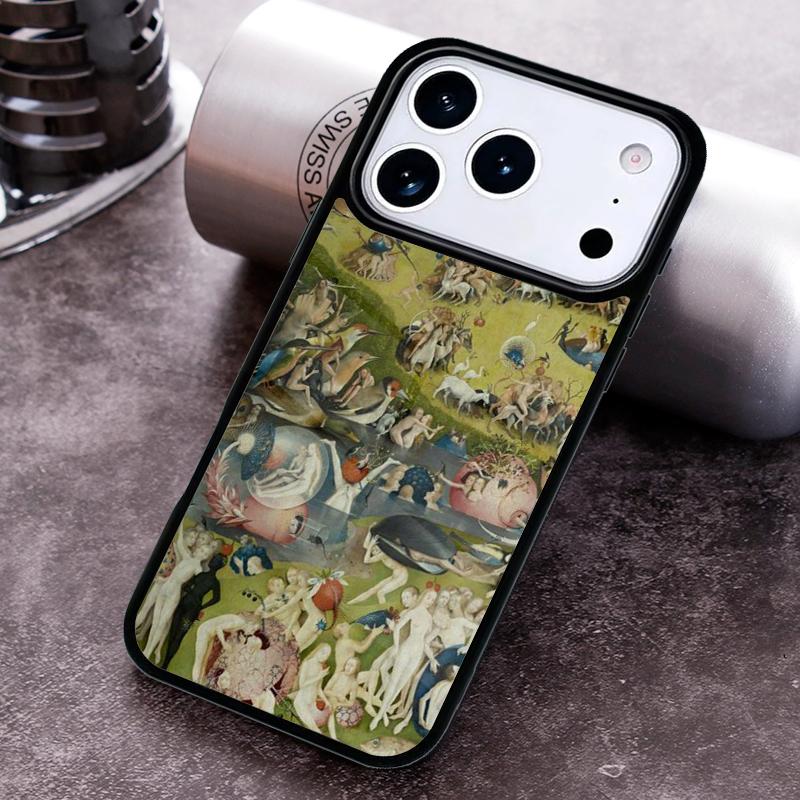 Hieronymus Bosch Kunst Malerei Druck Handyhülle für iPhone 17 16 15 Pro Max Air 14 13 12 11 Plus Stoßfeste Hülle