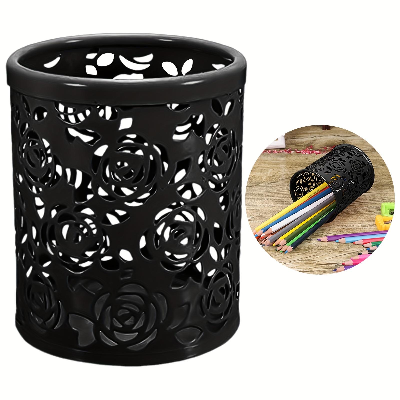 

1pc Rose Flower Pen Holder, Durable, Wear-Resistant Desk Organizer for Students, Teachers, and Office Supplies, Stationery Rack