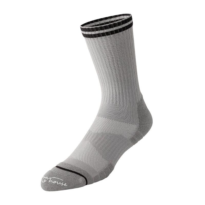 

Male Spring and Autumn Sports Trend All Kinds of Solid Color Leisure Tube Socks 1 pair сірий колір