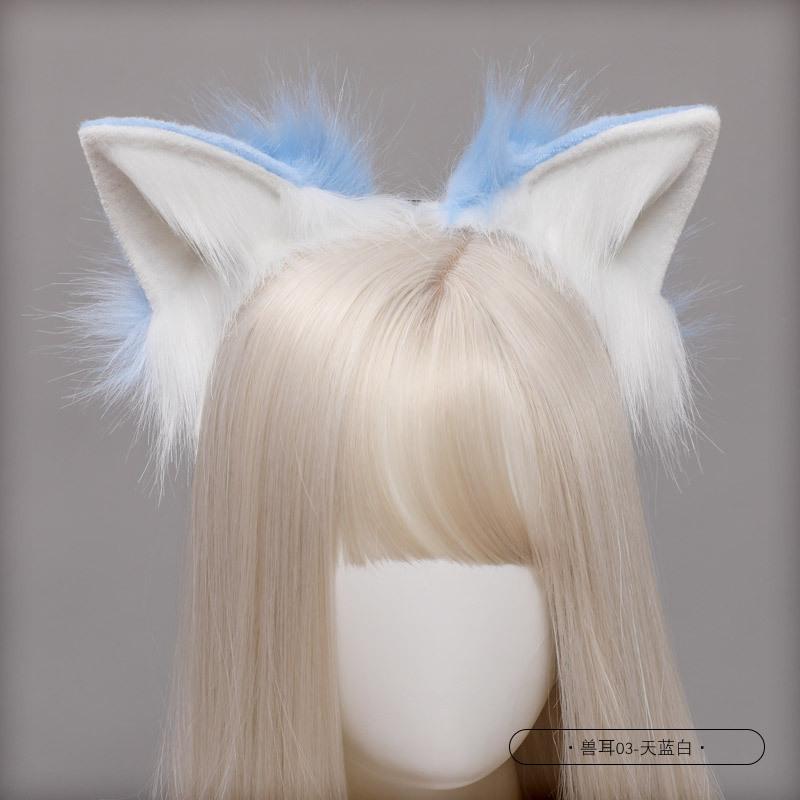 

Handmade simulation beast tail cute cosplay dress up comic show fashion accessories handmade plush fox tail one size