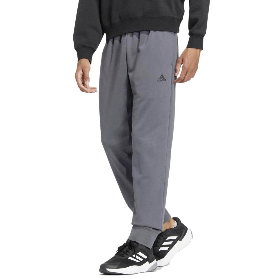 Adidas Logo Mid-Waist Loose Cuff Sports Pants Men Pants Dark-Gray IB2770