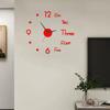 Frameless Acrylic 3D Wall Clock Modern Non Ticking Silent DIY Home Office Bedroom Living Room Indoor Digital Analog Clock Decoration