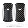 T-Carbon Carbon Fiber Car Key Case Cover Fit For Vw Volkswagen Mk5 Mk6 Floding Key Smart Start Protect Car Key Auto Parts
