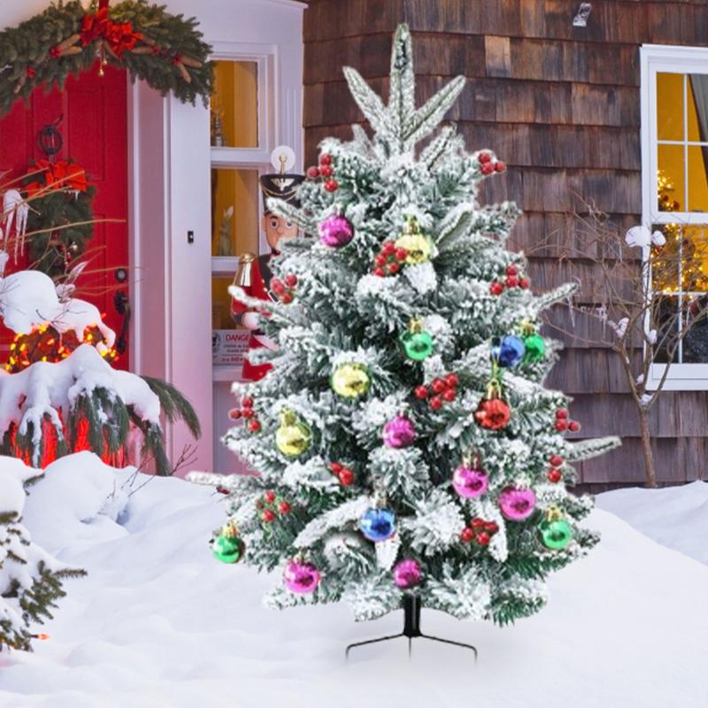 Christmas Tree Decorations 29.5 Inch Decor Filler Outdoor Pre-Lit Christmas Tree Decorations For Pathway Porch Yard Carnival