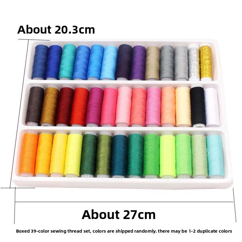 39-color Sewing Thread Box Set, Colored Household Polyester Thread Sewing Machine Thread Set, Sewing Thread Handmade