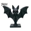 Creative Halloween Gifts 3D Printed Bat Figurine, Gothic Black Sculpture, Spooky Room Accessories Tabletop Ornament for Home Shelf Desk Decoration