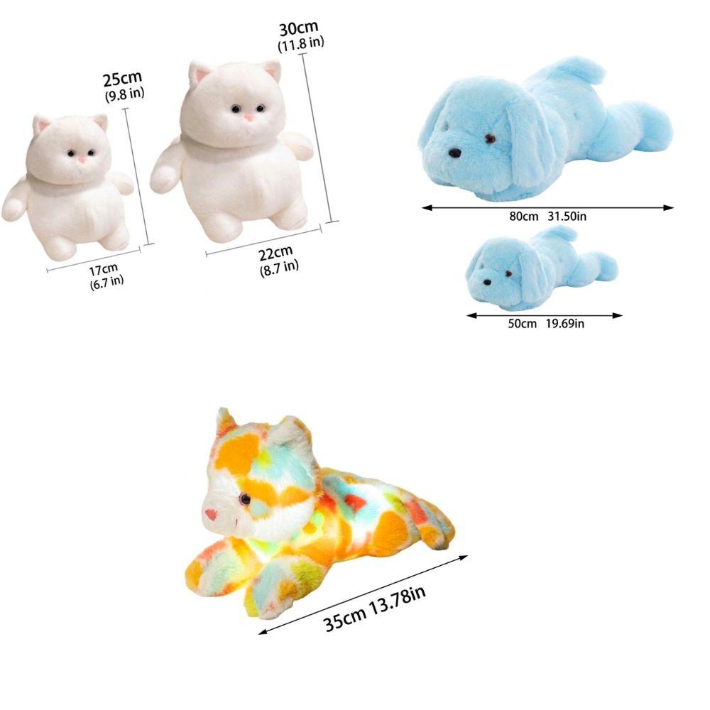 LED Glowing Stuffed Doll Colorful Light Light Up Toy Cute LED Plush Daily Companion