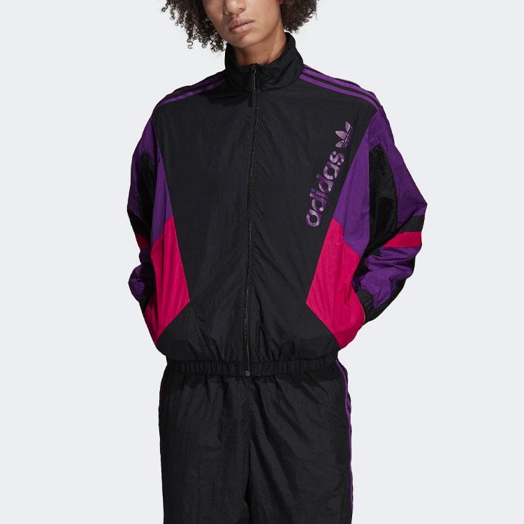 Women's Adidas Originals Jackets Women's Multicolor Stand Collar Moderate Other