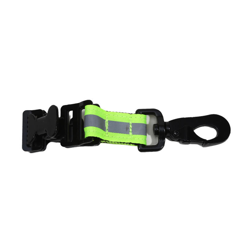 Metal Head Plastic Head Support Nylon Reflective Strip Webbing Firefighter Multifunctional Portable Glove Clips
