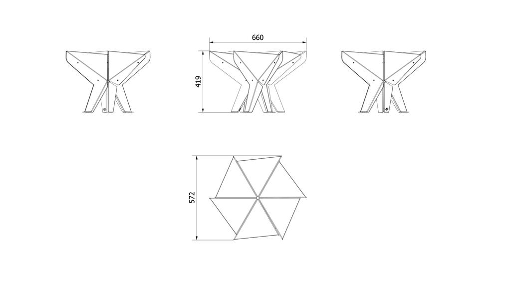 Zahradní ohniště HEX  