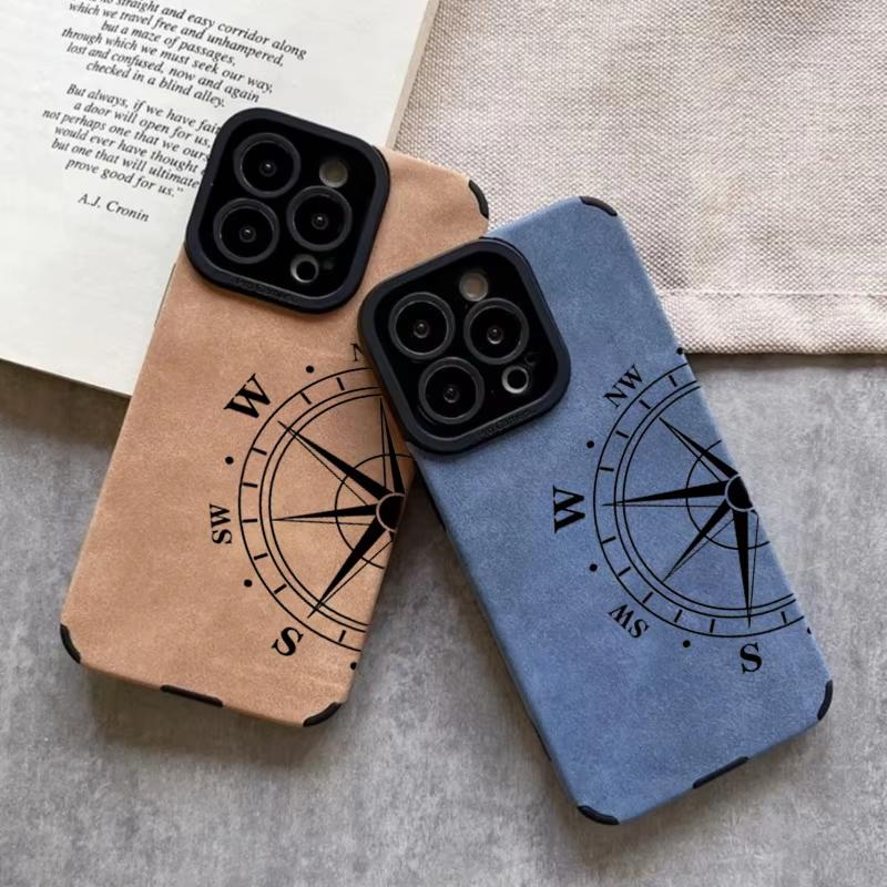 Creative Star Compass Pattern Case For iPhone 16 17 15 Pro Max 14 13 12 11 Pro Max X XR XS Max 16E Plus Shockproof Cover