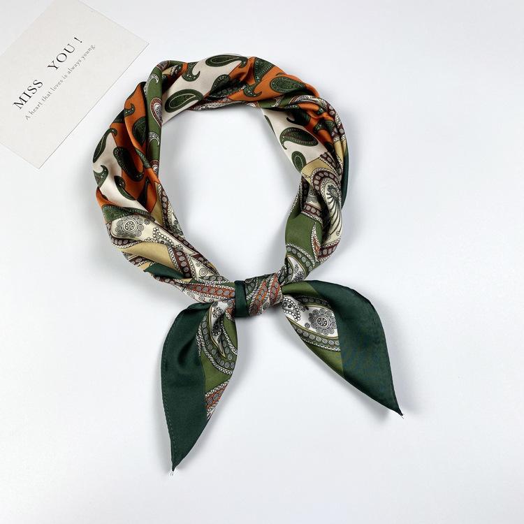 Small Silk Scarf Women'S Season Small Square Scarf Summer Scarf Versatile Fashion Decoration Professional Small Scarf Tide