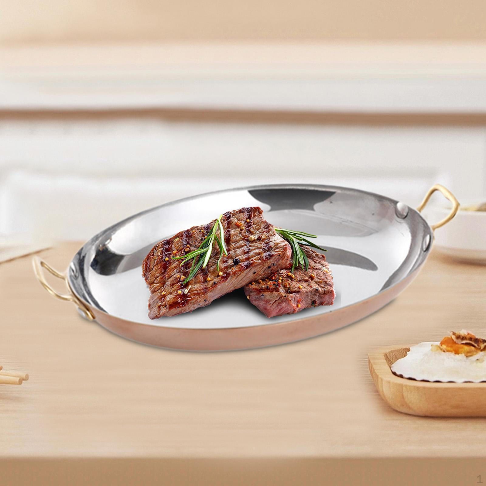 

Овальная тарелка с двойной ручкой, кастрюля для приготовления пищи, практичная для дома, французская рамэн, морепродукты для Style C