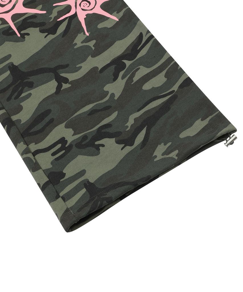 Koiliseu Grime Setup Camo Wide Elastic Pants Unisex