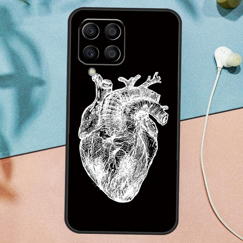 Human Heart Anatomy Case For Samsung Galaxy M54 M14 M34 M13 M53 M56 M52 M32 M16 M11 M21 M31 M35 M12 M15 M36 M55