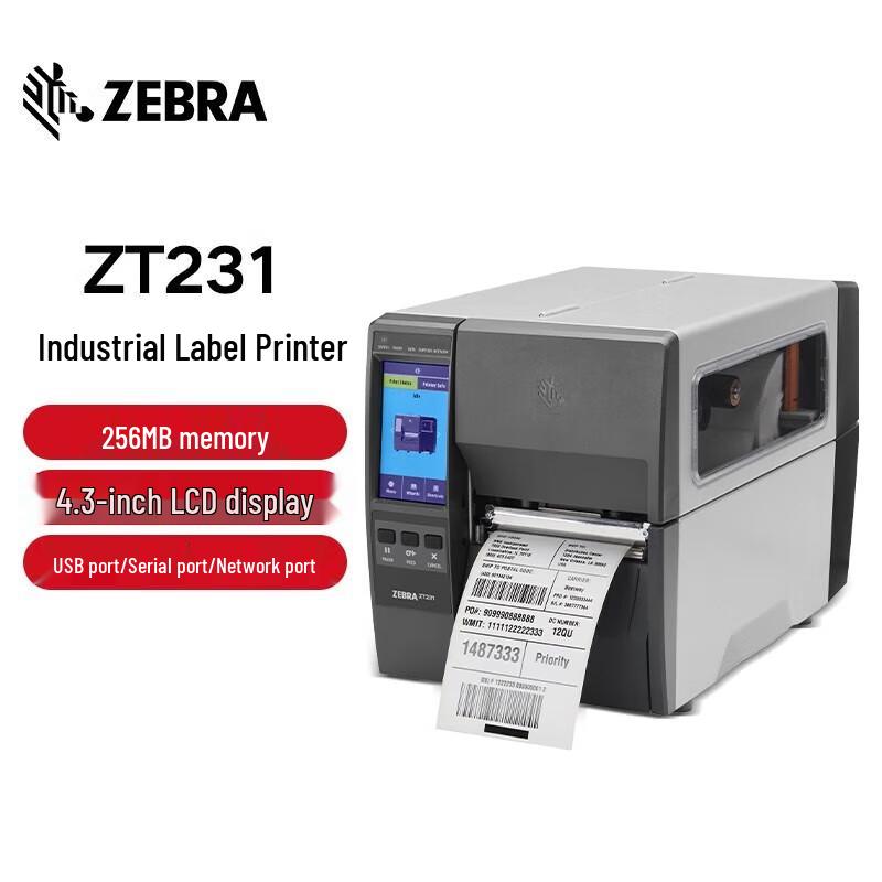 Zebra ZT231 Industrial Thermal Barcode Label Printer