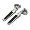 Aluminum Motorcycle Hinge Peg Pair with Support Platform for Daily Road Use Garage Service and Parking Control