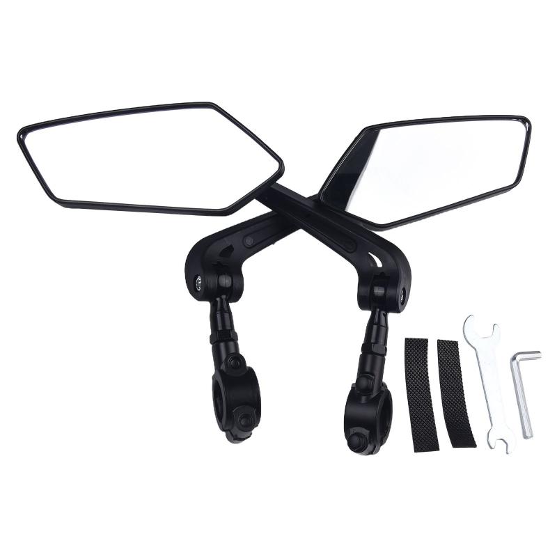 

Universal Bike Handlebar Mirrors Wide Angle 360 Rotating Bicycle Rear View Mirror MTB E-Bike Electric Scooter HD Rearview Mirror чорний