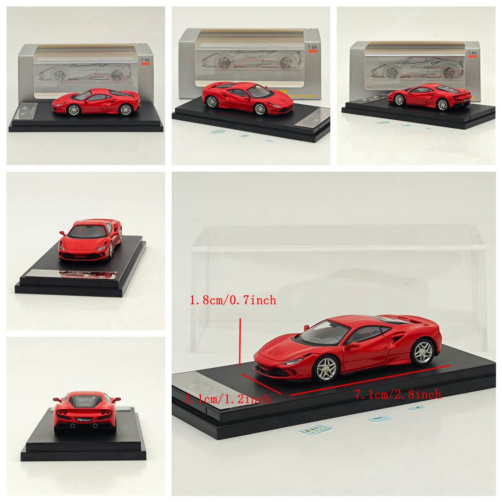 ABBM1 HM 1/64 Scale for F8 Tributo Supercar Diecast Model Car Limited Collectible Hobby Auto Gift красный