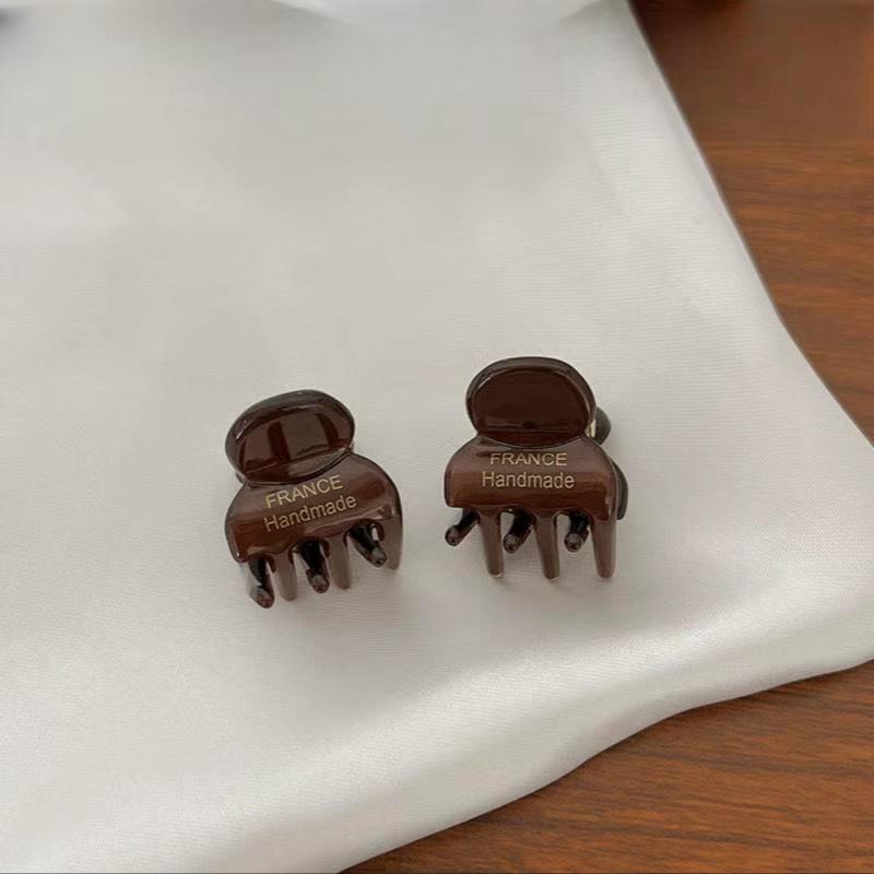 2 Pièces/Paire Mini 2cm Acétate Petites Pinces à Cheveux Épingles Latérales Acétate Crabs à Cheveux pour Filles Barrette Mignonne Clips Accessoires Cheveux Femmes