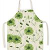 Fresh Pastoral Style Prints Supply Waterproof Pastoral Style Print Apron Kitchen Barbecue Apron