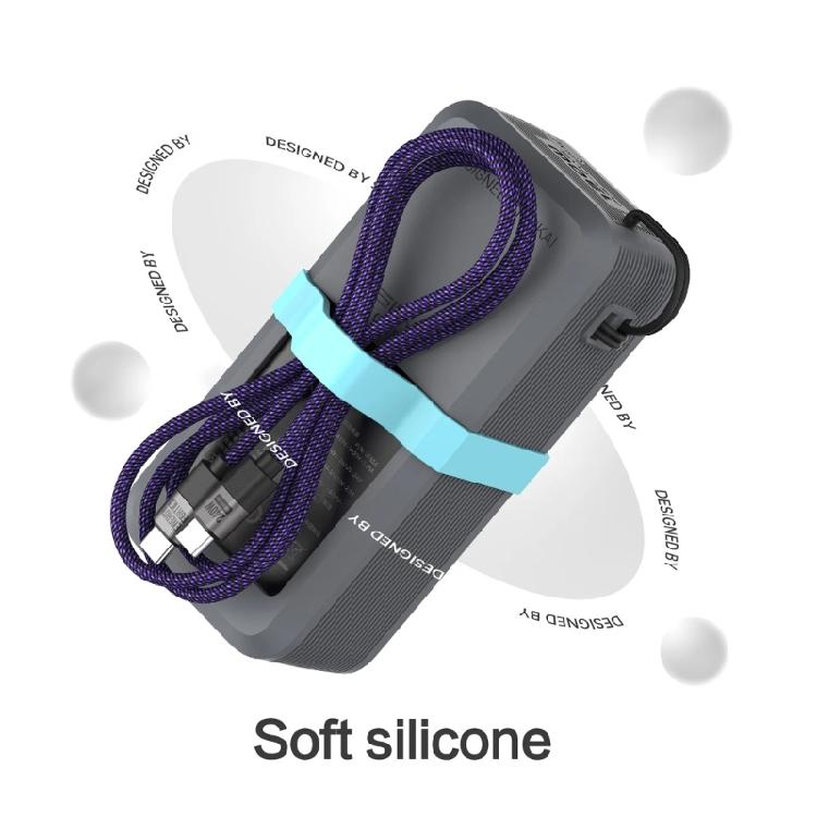 Shockproof Silicone Case for 130W/100W 20000mAh Energy Bank Fast Charging Cable Organizers Storage Case Silicone Guard
