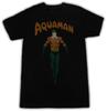 Universe Silver Age Aquaunisex Comic Book Standing Faded Cotton Tshirt